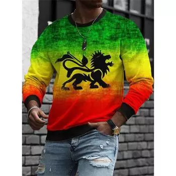 Осенняя толстовка для мужчин, пуловер с принтом в стиле тай-дай, с длинными рукавами, футболка с принтом, уличные толстовки с капюшоном, мужская одежда больших размеров, топы S