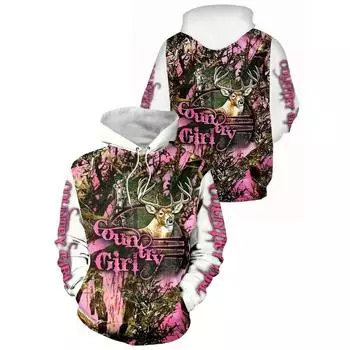 Осенняя толстовка с капюшоном для мужчин с рисунком оленя, 3D-принт, толстовка с капюшоном, уличная, повседневная, с длинным рукавом, мужская одежда overzied S