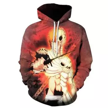 Осенняя толстовка с капюшоном в стиле аниме с принтом 3D, пальто с длинными рукавами для мужчин/женщин, повседневная модная уличная детская толстовка с капюшоном S