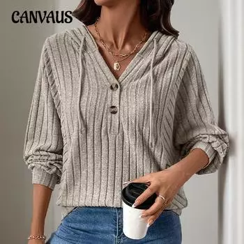 Осенняя толстовка с капюшоном, женская, однотонная, с начесом, в полоску, свободная, с капюшоном S хаки