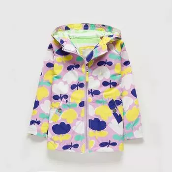 Осенняя ветровка Meanbear для мальчиков и девочек, рубашка на молнии с капюшоном, куртка Chongfeng, ветрозащитная и водонепроницаемая куртка 140