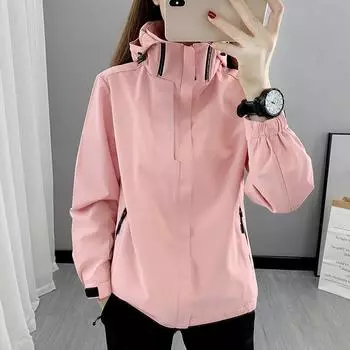 Осенняя ветрозащитная альпинистская куртка для пар, легкое альпинистское пальто для женщин L