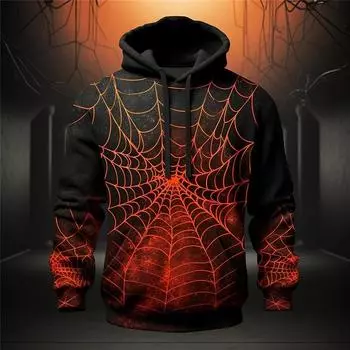 Осенняя забавная толстовка для мужчин с узором и принтом, мужская одежда большого размера, модная повседневная уличная одежда с длинными рукавами, уличные толстовки XL