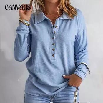 Осенняя женская блузка с цветочным принтом и лацканами на пуговицах, рубашка с длинным рукавом S чёрный