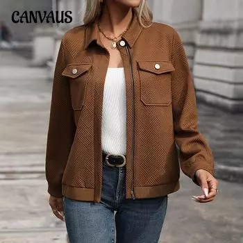 Осенняя женская куртка, модная куртка Melad, удобный повседневный топ с длинным рукавом S