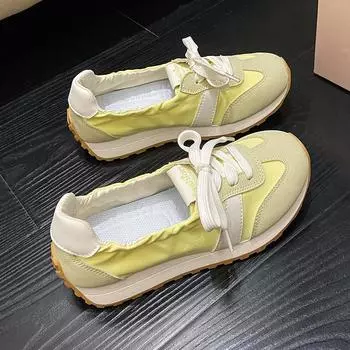 Осенняя женская обувь, классические студенческие кроссовки, дышащие, уличные, милые кроссовки для женщин, мягкие, удобные, легкие 35 бежевый