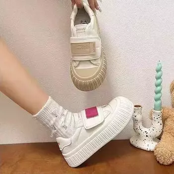 Осенняя женская обувь Маленькие белые туфли Женские новые сетчатые туфли Дышащая сетчатая повседневная обувь Спортивная обувь 35 белый