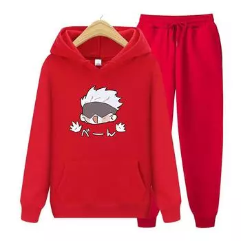 Осенняя женская толстовка с длинными рукавами и принтом Jujutsu Kaisen, повседневный пуловер большого размера, толстовка, одежда S