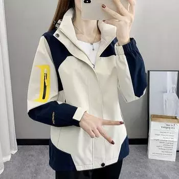 Осенняя женская уличная ветровка, легкая ветрозащитная дышащая куртка для альпинизма L