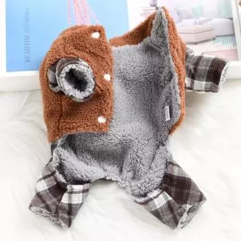 Осенняя зимняя одежда для собак Пальто Холодная теплая одежда для собак Костюмы для чихуахуа Одежда для собак Куртки для маленьких домашних животных Товары для животных S серый