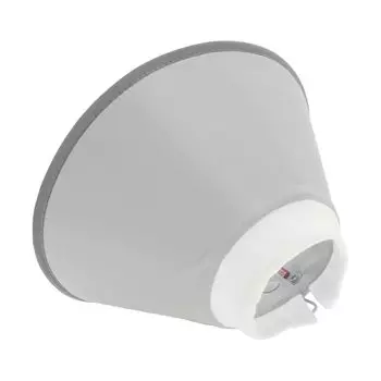 Ошейник CAPASTEC Elizabeth для собак и одна пуговица из полиэстера, заболевание кожи предотвращает раны, подходит для кошек после небольшого среднего стресса L серого цвета, серый