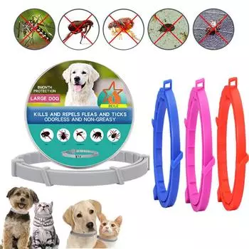 Ошейник для дегельминтизации домашних животных, выдвижной ошейник от блох и клещей, защита от комаров и клещей, ошейник для больших собак, щенков и кошек