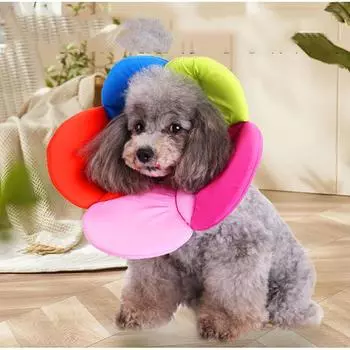 Ошейник для домашних животных 1 шт., защитный ошейник для поводка, для собак, кошек, для домашних животных, для ванны, душа, ошейник для предотвращения укусов S розовый