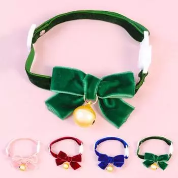 Ошейник для домашних животных, однотонный праздничный наряд, регулируемый отрывной ошейник для домашних животных, кошек, собак розовый