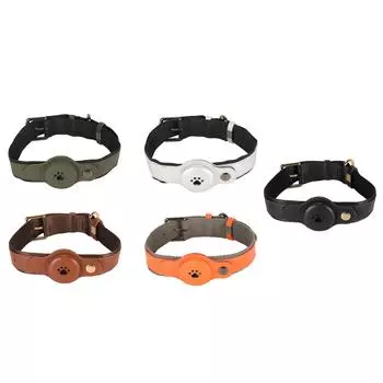 Ошейник для домашних животных Регулируемый ошейник для собак Мягкий кожаный ошейник из искусственной кожи Стильный ошейник для прогулок и тренировок Silver