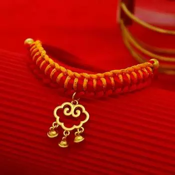 Ошейник для домашних животных с колокольчиками, регулируемый плетеный праздничный кулон ручной работы с замком на долговечность, маленькая собака, щенок S красный