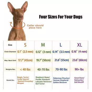 Ошейник для дрессировки собак Ошейник с быстросъемной пряжкой и нейлоновым чехлом Ошейник с шипами для домашних собак S 35cm(neck 25-35cm)