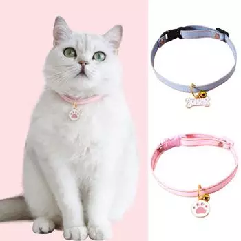 Ошейник для кошек, модный повседневный воротник, воротник на шею для кошек, аксессуары для собак, товары для домашних животных синий