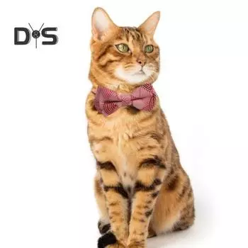 Ошейник для кошек с галстуком-бабочкой и колокольчиком из ткани с принтом в японском стиле, ожерелье для домашних животных, регулируемые безопасные шейные ошейники разных цветов для маленьких собак и кошек синий