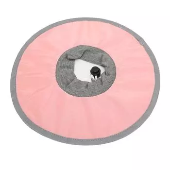 Ошейник для кошек, водонепроницаемый, регулируемый, предотвращает облизывание, защитный ошейник для домашних животных Elizabeth для почты M(for 4-6.5kg) розовый