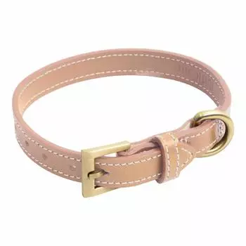 Ошейник для маленьких средних итальянских подлинных дрессировочных собак S бежевый [Rafficaro] Собаки, Собаки, Собаки, Стильный, Кожа, Кожа, M, Кошка, Домашнее животное, Пудель, Ошейник,