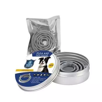 Ошейник для собак и кошек Регулируемый ошейник для борьбы с глистов у домашних животных One Size