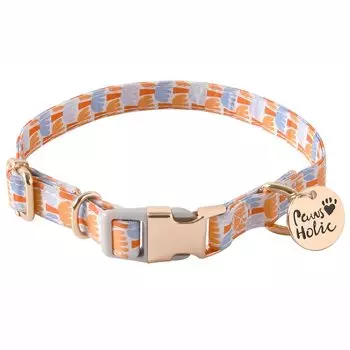 Ошейник для собак Neskatu для средних и крупных собак, симпатичный тканевый хлопковый ошейник для дрессировки собак, легкий стильный ошейник для домашних животных, мягкий, регулируемый