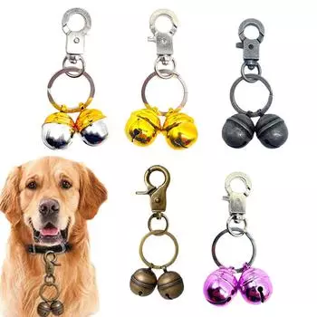 Ошейник для собак, подвеска-колокольчик для питомца, щенка, кошки, колокольчик, аксессуары с застежкой для брелка для собак, кошек L Y8T6 A-1pcs