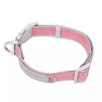 Ошейник для собак Светоотражающий износостойкий ошейник для домашних животных с защитой от потери простоты среднего и большого размера красный