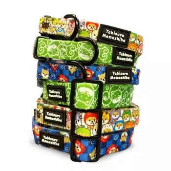 Ошейник для собак Tabisuru Mameshiba, товары для животных, мягкий, регулируемый, ошейник для собак TabisuruMameshiba (Все звезды, XS)