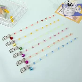 Ошейник для защиты от потери домашних животных в ночное время, флуоресцентный силиконовый ошейник со следами для кошек, щенков и собак, товары для животных