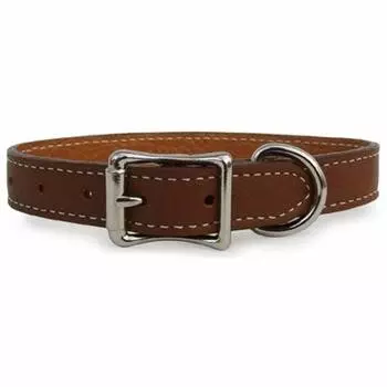 Ошейник из натуральной кожи Auburn Leather Crafters Tuscan, цвет 16290, коричневый, 502,5 см коричневый