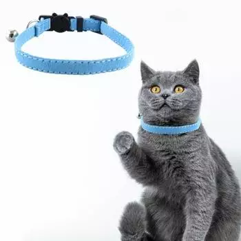 Ошейник из пряжи для домашних животных с колокольчиком-макароном, однотонный износостойкий ошейник с бантиком для кошек, регулируемая шейная цепочка для маленьких и средних собак, кошек белый