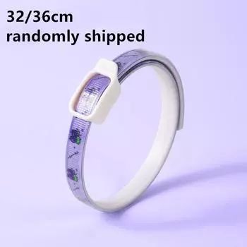 Ошейник от комаров и блох, наружный ошейник с эфирным маслом, ошейник, регулируемый, защищающий от насекомых, для домашних животных, для кошек и собак, ювелирные изделия для кошек S фиолетовый