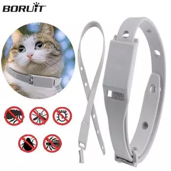 Ошейник против блох для кошек, маленьких собак, предотвращающий появление паразитов, регулируемый для щенков, котят, средство от комаров и насекомых, принадлежности для щенков
