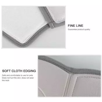 Ошейник с конусом для собак, защитный ошейник для восстановления собак для домашних собак, кошек, против укусов, для заживления ран S серый