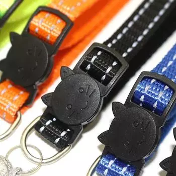 Ошейники с пряжкой для кошек Пряжки для ошейника с колокольчиками Аксессуары для кошек и собак 19-32cm зелёный