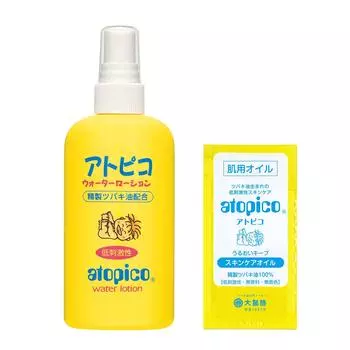 Oshima Tsubaki Atopico Water Baby Sensitive Dry Содержит очищенную камелию Бонус включен Лосьон, Лосьон, Увлажняющий, Кожа, Кожа, Гипоаллергенный,