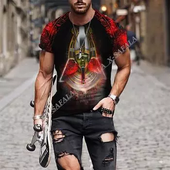 Osiris Egypt Gods 3D принт из молочного волокна, детская кожа, высокое качество, спортивная футболка, летняя мужская футболка S