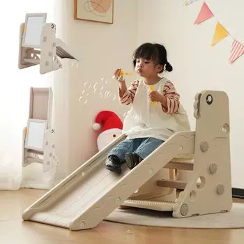 OSJ Block Play Компактная горка, складная, многофункциональная, стол 3 в 1, доска, оборудование, для помещений, для помещений, для детей, для мальчиков, для девочек, для малышей,