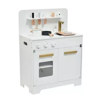 OSJ Play Kitchen Деревянные кухонные принадлежности Игровой набор День рождения Кухня Развивающие игрушки для детей Детская копировальная плита Мини-кухня Игрушечная кухня