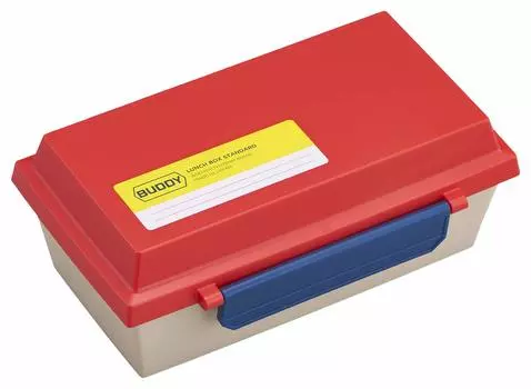 OSK Bento Box Lunch Box BUDDY Red 600ml resistant to by removing the Made in Japan Dishwasher safe [With dividers/Pressure crushing/Microwaveable