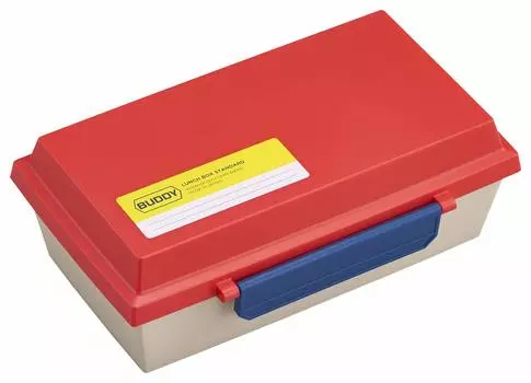 OSK Bento Box Lunch Box BUDDY Red 800ml the presentation from getting by removing the Made in Japan Dishwasher Safe [With Dividers/Prevents
