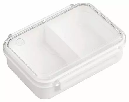 OSK Bento Box Lunch Box Whole Frozen Lunch Box White 650ml Made in Japan Можно мыть в посудомоечной машине [Контейнер для хранения/Можно использовать в морозильной камере/Можно использовать в микроволновой печи/С разделителями] белый