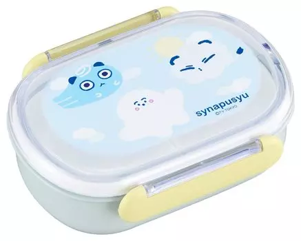 OSK Bento Box Shinapushu Lunch Box Mini 270ml Made in Japan with Core Microwave and Dishwasher Safe Comes with Gasket Antibacterial Cute Stylish