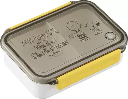 OSK Bento Box Snoopy Peanuts Lunch Box with Dishwasher Microwave Lock Gasket For Elementary School Adults Dividers, 500ml, Safe, Safe, Included,