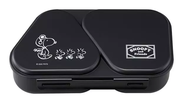 OSK Bento Snoopy Onigiri Case, который можно приготовить без рисовых лепешек и который можно держать сбоку Made in Microwave Large Time Lunch Box для Box, черный, посуда,