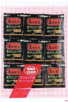 OSK Black Oolong Tea Aluminum Individually Wrapped Tea Bags for Commercial Use 100P 2 Bags