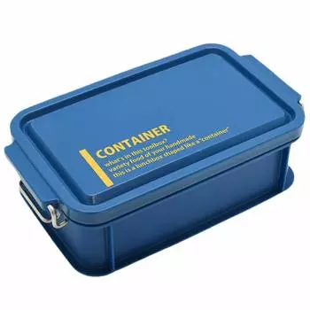 OSK Lunch Box Container Lunch Box Lunch Chime Blue 600 мл Сделано в Японии Можно мыть в посудомоечной машине [С разделителями/Штабелируемый/Ионы серебра] CNT-600 синий
