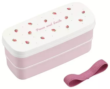 OSK Lunch Box Two Tiers Peace and Smile PW-28K